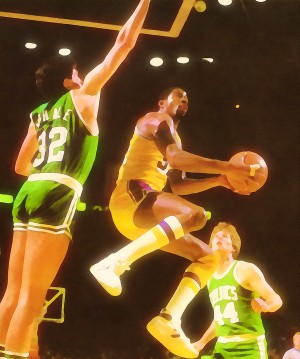 Los Angeles Lakers Magic Johnson Print